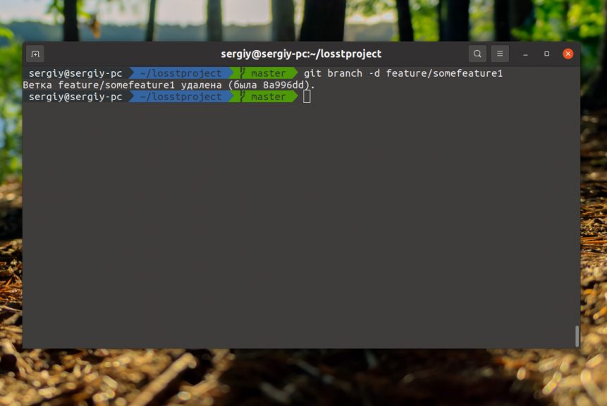 Как удалить ветку GIT