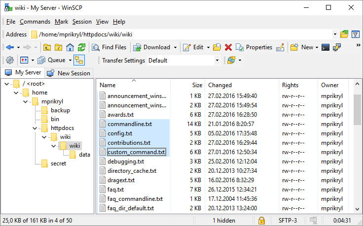 WinSCP — SFTP, FTP, SCP, WebDAW и S3 клиент для Windows